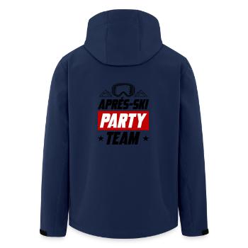 Apres Ski Party Team - Recycelte Männer Softshell-Jacke von Stanley/Stella - Navy - Hinten - AI Model Male 185 light (185cm)