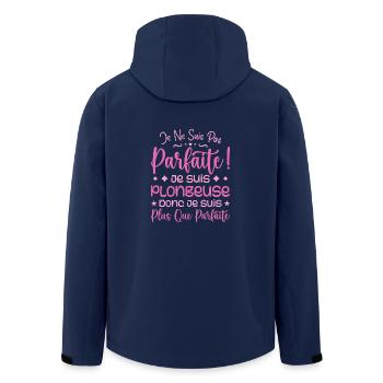 Eine mehr als perfekte Spülmaschine, ein Traumberuf - Recycelte Männer Softshell-Jacke von Stanley/Stella - Navy - Hinten - AI Model Male 185 light (185cm)
