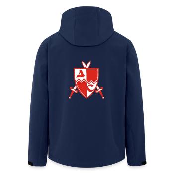 delije sever 1 - Men’s Recycled Softshell Jacket by Stanley/Stella - navy - Back - AI Model Male 185 light (185cm)