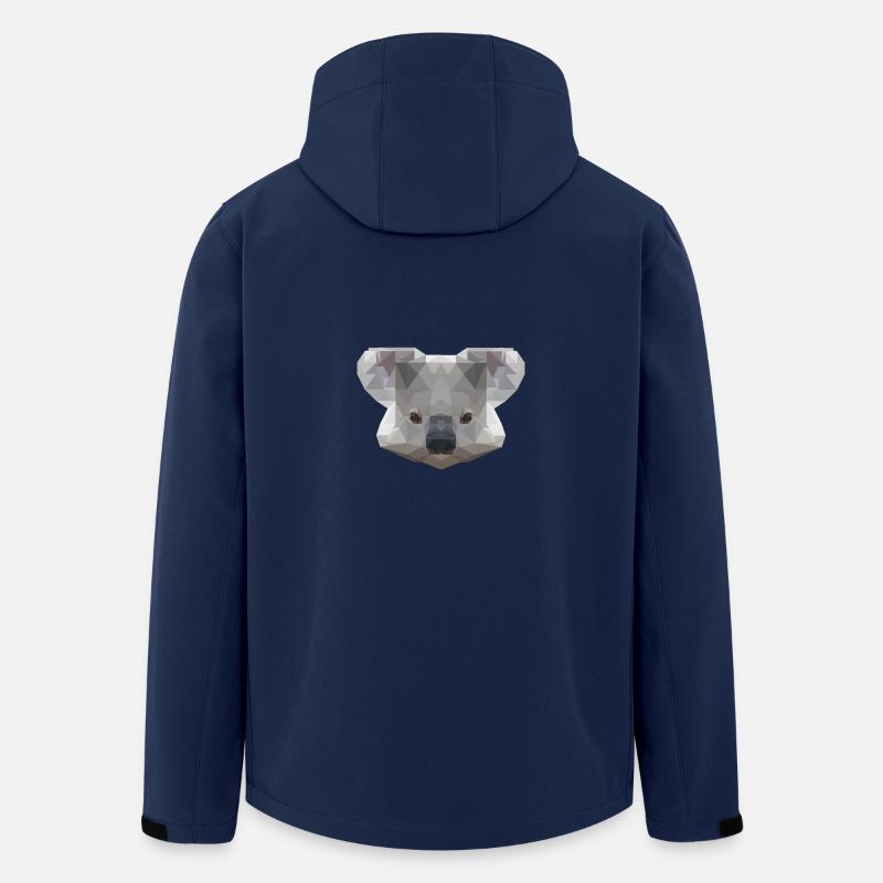 Mr. Koala - Men’s Recycled Softshell Jacket by Stanley/Stella - navy