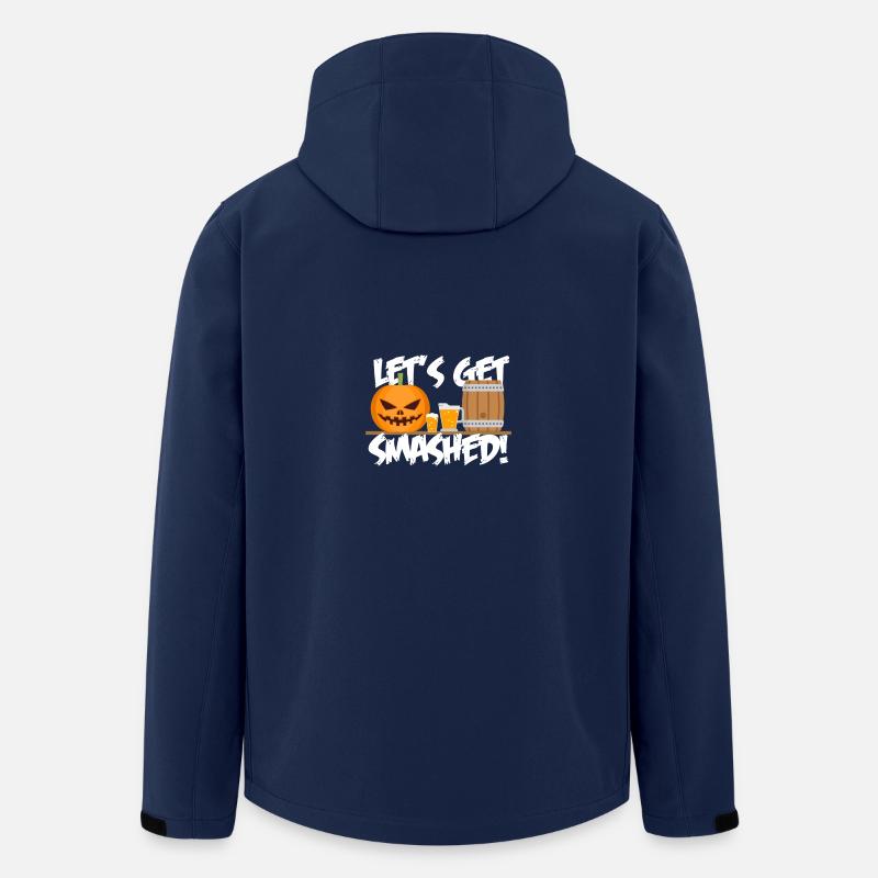 Pumpkin - Let's get smashed! - Men’s Recycled Softshell Jacket by Stanley/Stella - navy