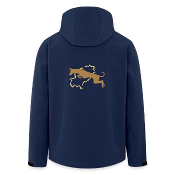 Podenco avec Ibiza - Veste softshell homme en polyester recyclé Stanley/Stella - marine - Dos - AI Model Male 185 light (185cm)