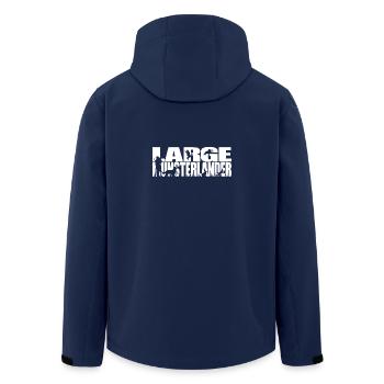 LARGE MUNSTERLANDER Hunting Dogs Hunting Dog Wilsigns - Men’s Recycled Softshell Jacket by Stanley/Stella - navy - Back - AI Model Male 185 light (185cm)