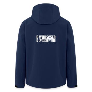 BAYERISCHER GEBIRGSSCHWEISSHUND Jagdhunde Wilsigns - Recycelte Männer Softshell-Jacke von Stanley/Stella - Navy - Hinten - AI Model Male 185 light (185cm)
