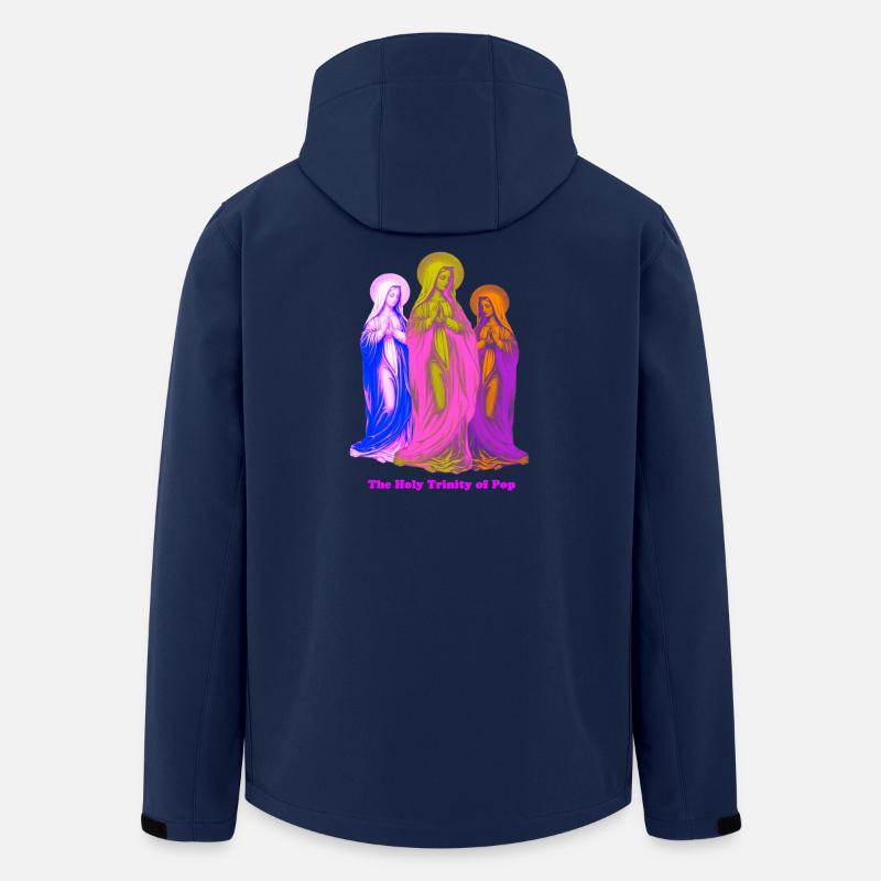 Den hellige treenighed af farverige jomfruer - Stanley/Stella herre softshelljakke i genanvendt polyester - marineblå