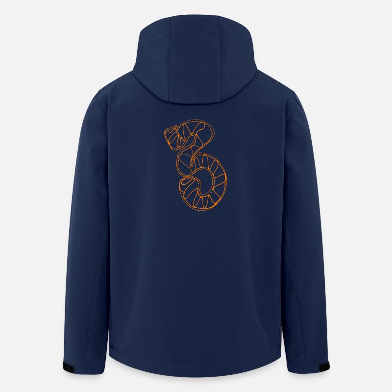 Orangene 3 Graffiti Style - Recycelte Männer Softshell-Jacke von Stanley/Stella - Navy