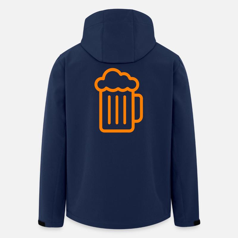 Icône de la bière - Veste softshell homme en polyester recyclé Stanley/Stella - marine