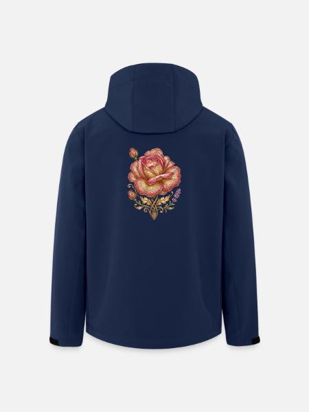 Goldene Rose - Recycelte Männer Softshell-Jacke von Stanley/Stella - Navy