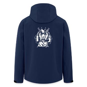 Lévrier bavarois Krone Wilsigns - Veste softshell homme en polyester recyclé Stanley/Stella - marine - Dos - AI Model Male 185 light (185cm)