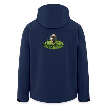 Easter Happy Easter - Men’s Recycled Softshell Jacket by Stanley/Stella - navy - Back - AI Model Male 185 light (185cm)