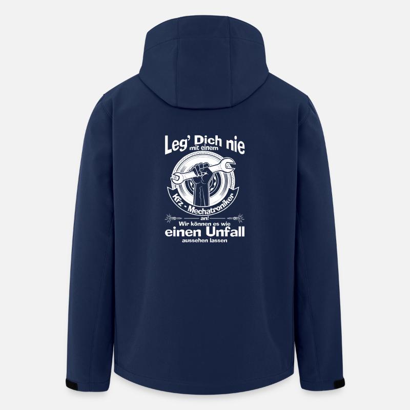 Automechatroniker Geschenk - Recycelte Männer Softshell-Jacke von Stanley/Stella - Navy