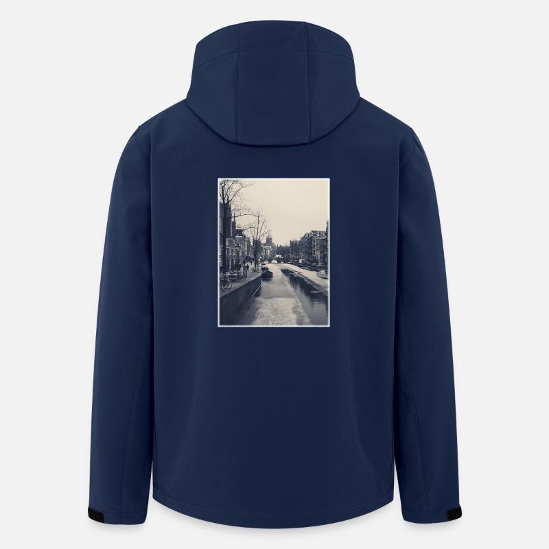 frozen amsterdam - Recycelte Männer Softshell-Jacke von Stanley/Stella - Navy