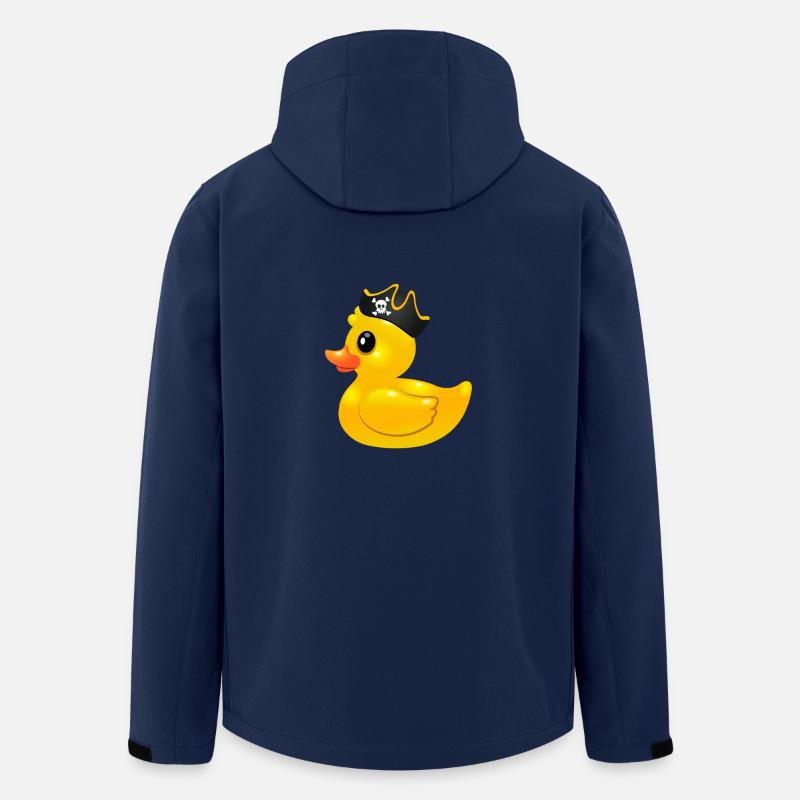 Gummiente Pirat - Rubber duck pirate - Recycelte Männer Softshell-Jacke von Stanley/Stella - Navy