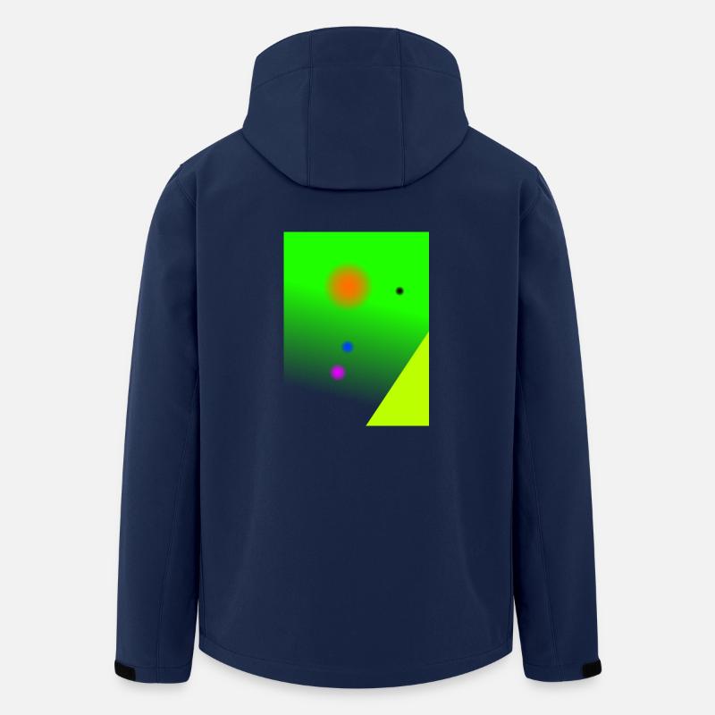 Abstrakt - Recycelte Männer Softshell-Jacke von Stanley/Stella - Navy