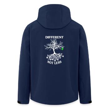 AUTISM AWARENESS SHIRT - Men’s Recycled Softshell Jacket by Stanley/Stella - navy - Back - AI Model Male 185 light (185cm)