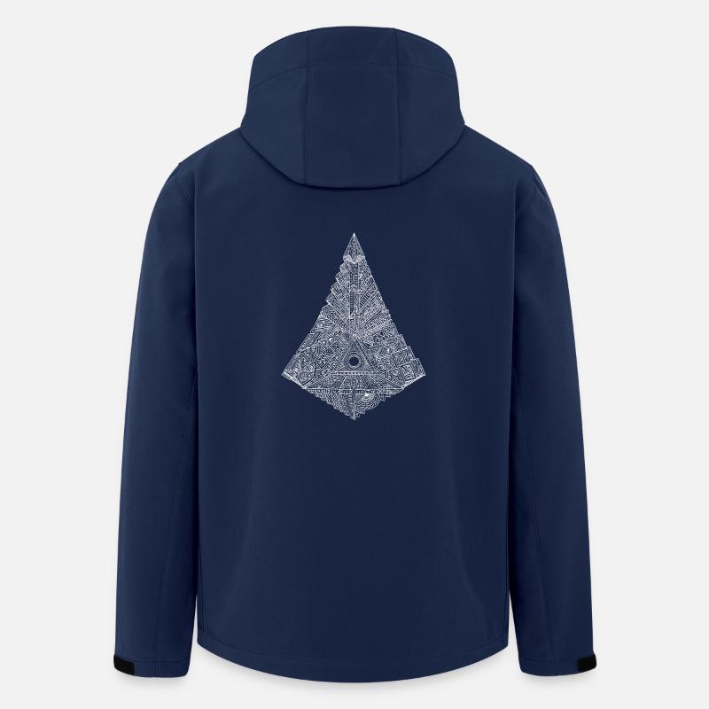 Fer de lance - Veste softshell homme en polyester recyclé Stanley/Stella - marine