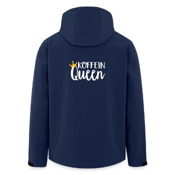 Koffein Queen - Recycelte Männer Softshell-Jacke von Stanley/Stella - Navy - Hinten - AI Model Male 185 light (185cm)