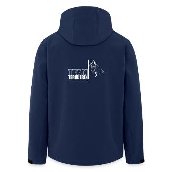 TEAM Tervueren Dog Dog Wilsigns - Men’s Recycled Softshell Jacket by Stanley/Stella - navy - Back - AI Model Male 185 light (185cm)