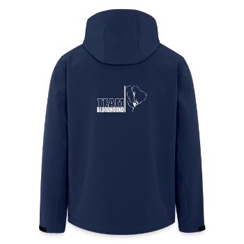 TEAM Bloodhound Hunde Hund Jagdhunde Wilsigns - Recycelte Männer Softshell-Jacke von Stanley/Stella - Navy - Hinten - AI Model Male 185 light (185cm)