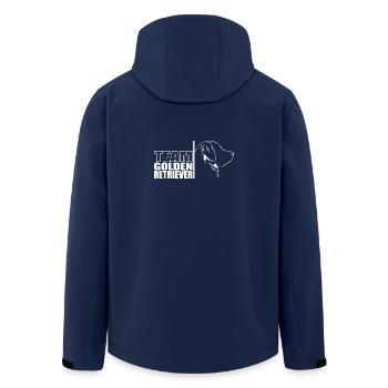 TEAM Golden Retriever Hunde Hund Wilsigns - Recycelte Männer Softshell-Jacke von Stanley/Stella - Navy - Hinten - AI Model Male 185 light (185cm)
