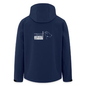 TEAM Jack Russell Terrier Dog Dog Wilsigns - Men’s Recycled Softshell Jacket by Stanley/Stella - navy - Back - AI Model Male 185 light (185cm)