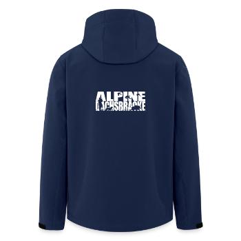 ALPINE DACHSBRACKE Hunting dogs Hunting dog Wilsigns - Men’s Recycled Softshell Jacket by Stanley/Stella - navy - Back - AI Model Male 185 light (185cm)