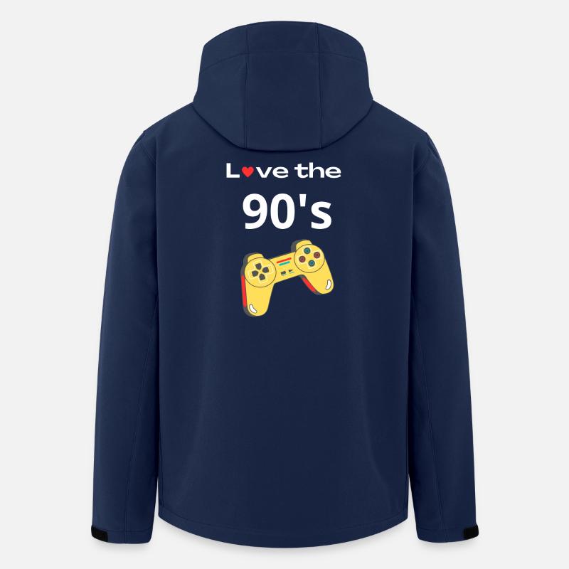 Love the 90s Retro Controller - Veste softshell homme en polyester recyclé Stanley/Stella - marine