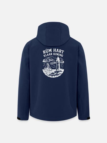 Rüm Hart - Klar Kiming - weiss - Recycelte Männer Softshell-Jacke von Stanley/Stella - Navy