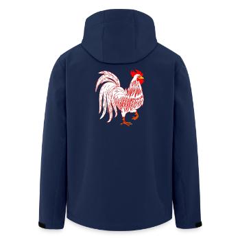 Coq coq coq coq co - Veste softshell homme en polyester recyclé Stanley/Stella - marine - Dos - AI Model Male 185 light (185cm)