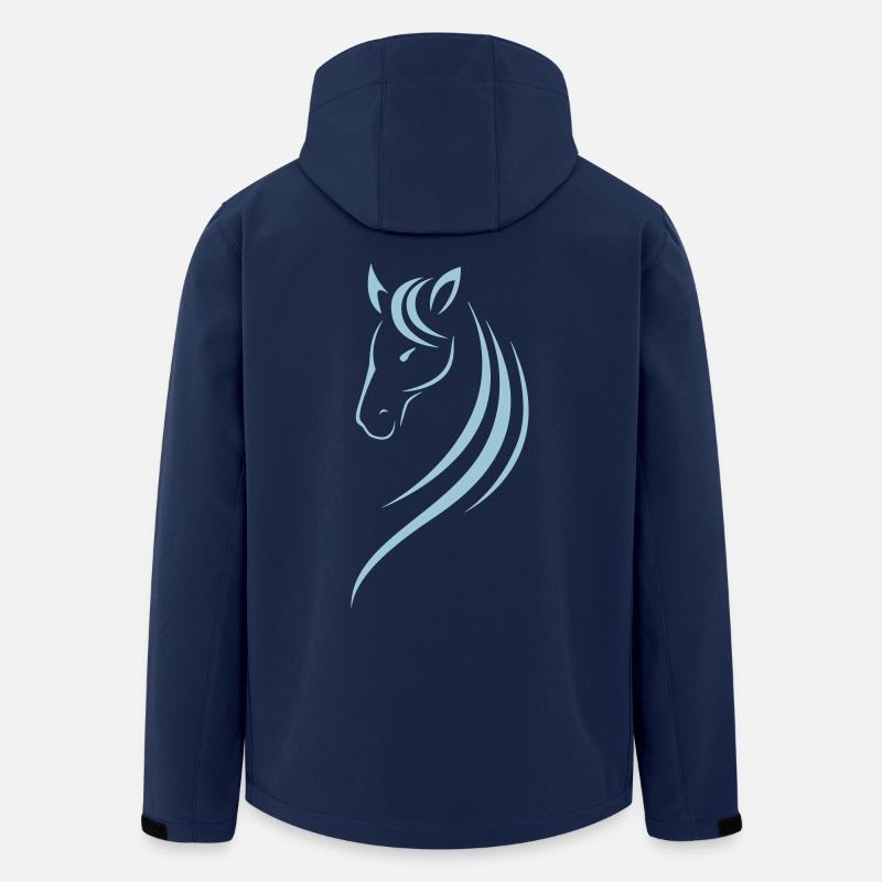HORSE'S HEAD - Recycelte Männer Softshell-Jacke von Stanley/Stella - Navy