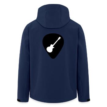 Plektrum les paul - Recycelte Männer Softshell-Jacke von Stanley/Stella - Navy - Hinten - AI Model Male 185 light (185cm)