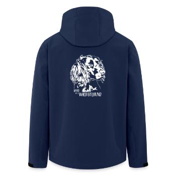Loved by a Wachtelhund Hundespruch Hunde Wilsigns - Recycelte Männer Softshell-Jacke von Stanley/Stella - Navy - Hinten - AI Model Male 185 light (185cm)