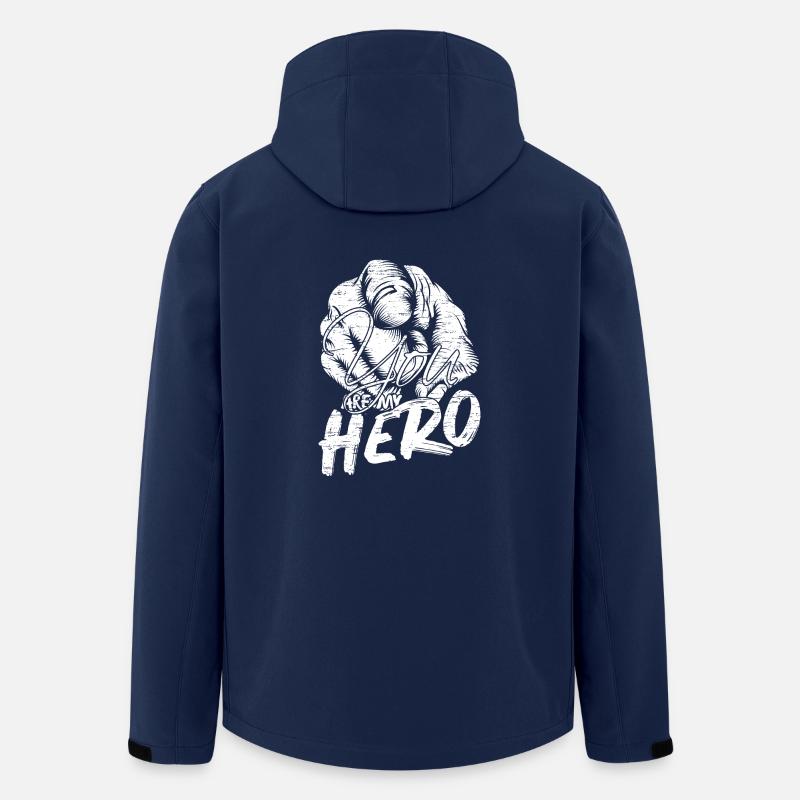 Du bist mein Held - Recycelte Männer Softshell-Jacke von Stanley/Stella - Navy