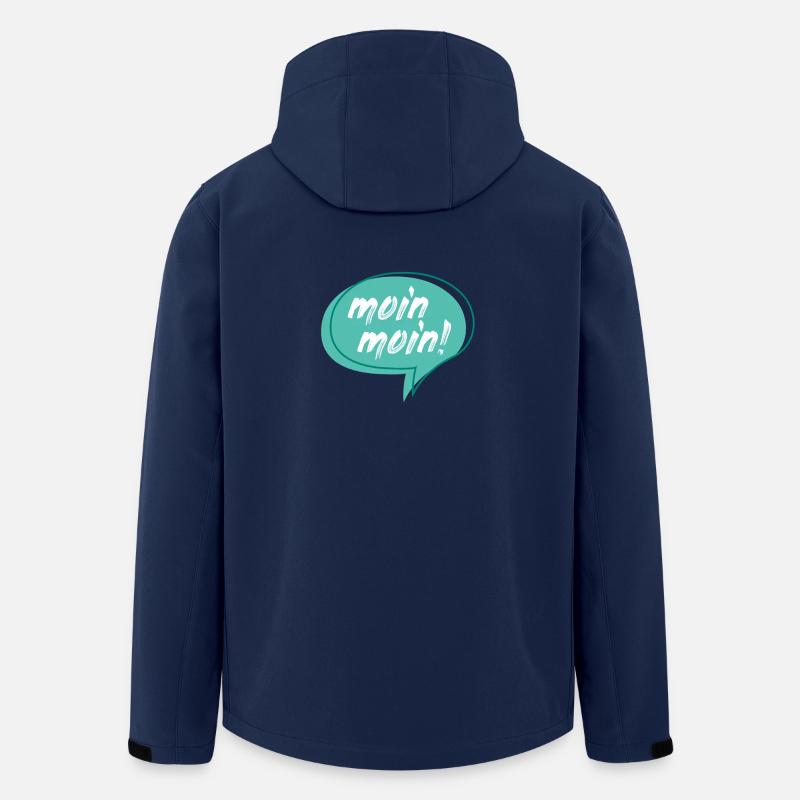 Moin Moin - Recycelte Männer Softshell-Jacke von Stanley/Stella - Navy