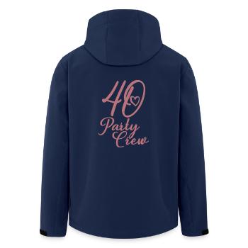 40 Party Crew 40. Geburtstag 40 Jahre alt - Recycelte Männer Softshell-Jacke von Stanley/Stella - Navy - Hinten - AI Model Male 185 light (185cm)