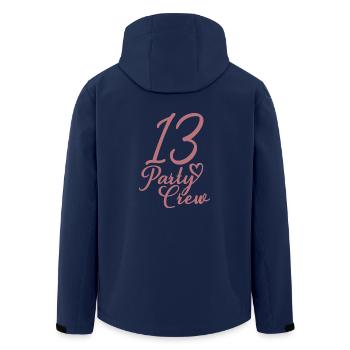 13 Party Crew 13th Birthday Party 13 Years Old - Men’s Recycled Softshell Jacket by Stanley/Stella - navy - Back - AI Model Male 185 light (185cm)