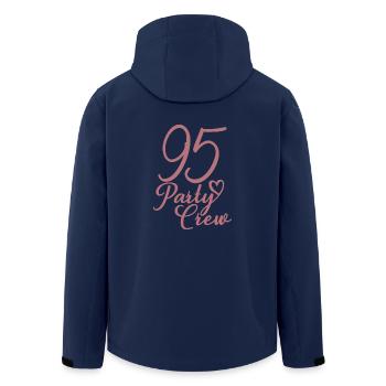 95 Party Crew 95th Birthday Party 95 Years Old - Men’s Recycled Softshell Jacket by Stanley/Stella - navy - Back - AI Model Male 185 light (185cm)