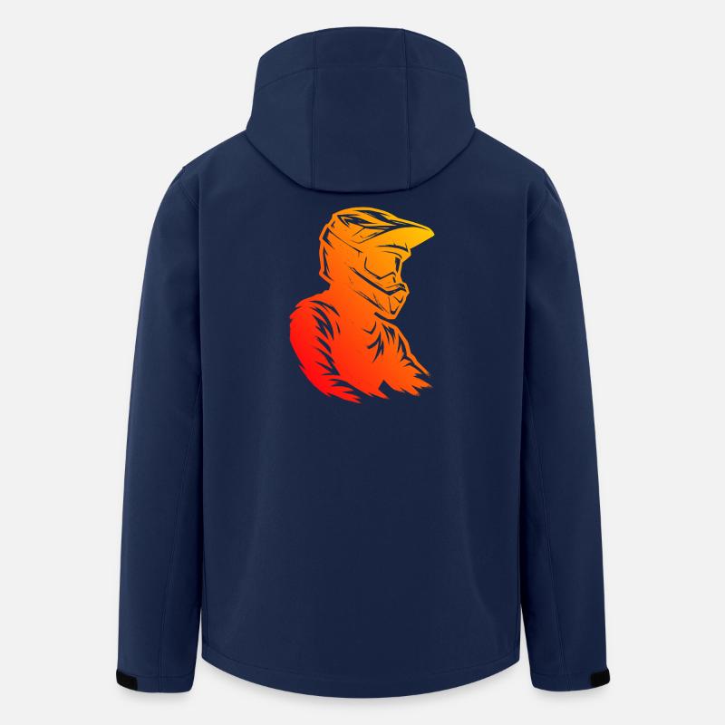 Modernes Motocross Artwork - Recycelte Männer Softshell-Jacke von Stanley/Stella - Navy