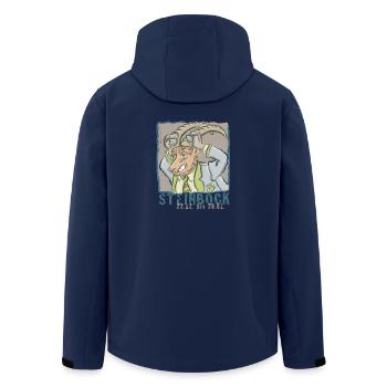 Sternzeichen - Steinbock - Recycelte Männer Softshell-Jacke von Stanley/Stella - Navy - Hinten - AI Model Male 185 light (185cm)