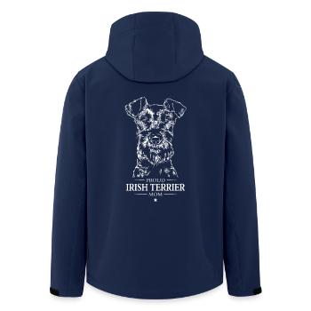 Irish Terrier Mom Hunde Hund Wilsigns - Recycelte Männer Softshell-Jacke von Stanley/Stella - Navy - Hinten - AI Model Male 185 light (185cm)