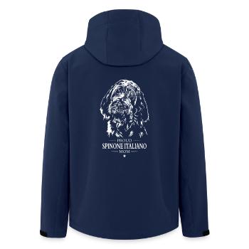 Spinone Italiano Mom Hunde Hund Wilsigns - Recycelte Männer Softshell-Jacke von Stanley/Stella - Navy - Hinten - AI Model Male 185 light (185cm)