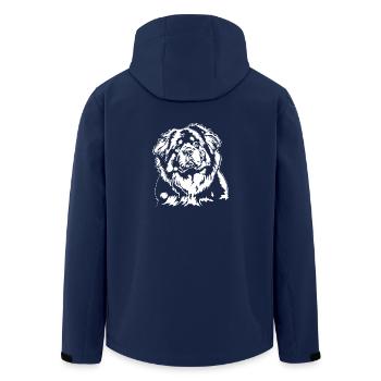 Do Khyi Tibetan Mastiff Portrait Hunde Wilsigns - Recycelte Männer Softshell-Jacke von Stanley/Stella - Navy - Hinten - AI Model Male 185 light (185cm)