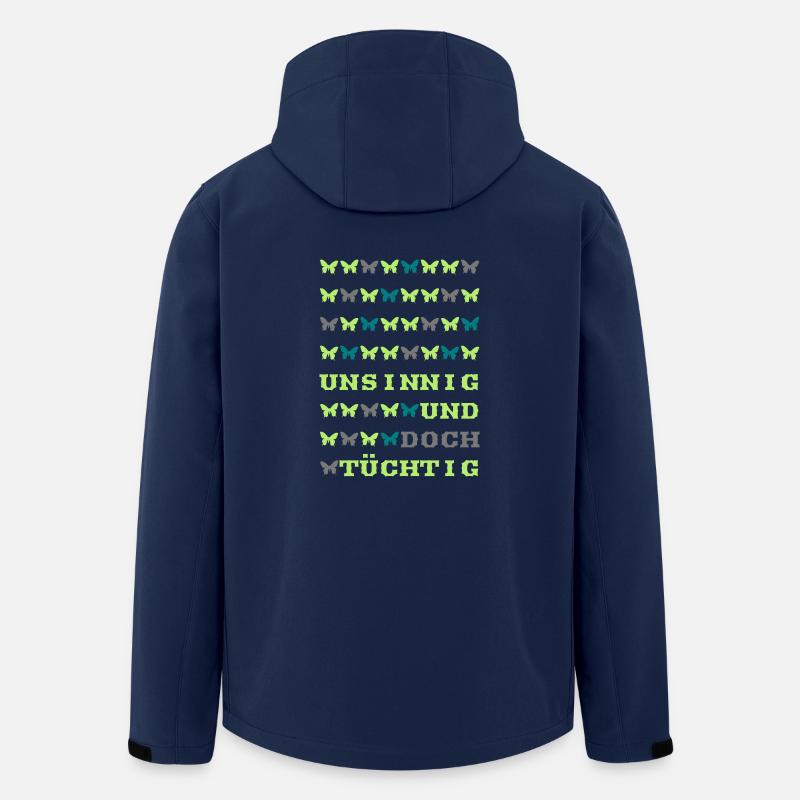 cadeau compétent absurde disant papillon - Veste softshell homme en polyester recyclé Stanley/Stella - marine