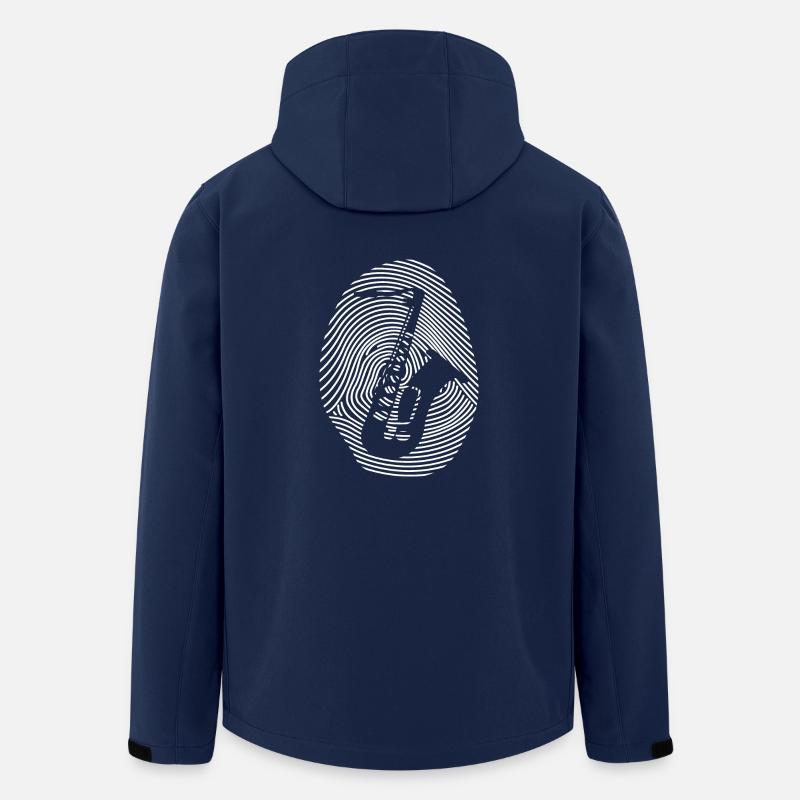 Saxophone Design - Men’s Recycled Softshell Jacket by Stanley/Stella - navy