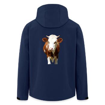 Tête de vache - Veste softshell homme en polyester recyclé Stanley/Stella - marine - Dos - AI Model Male 185 light (185cm)