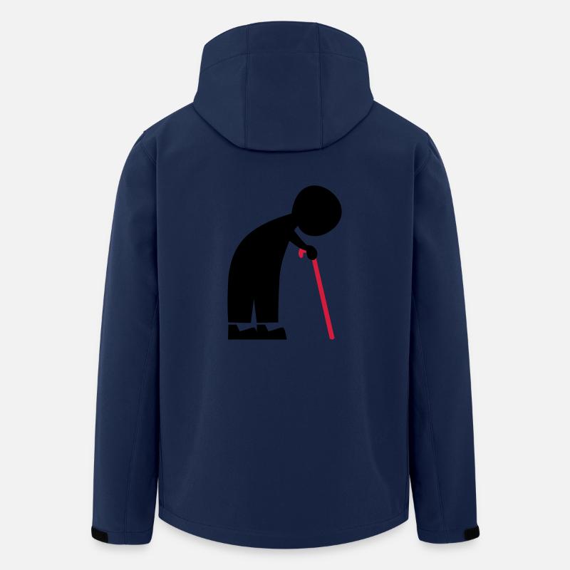 Opa - Recycelte Männer Softshell-Jacke von Stanley/Stella - Navy