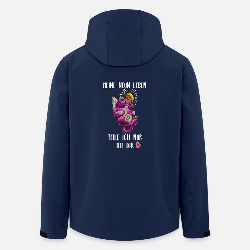 Katzenleben - Recycelte Männer Softshell-Jacke von Stanley/Stella - Navy