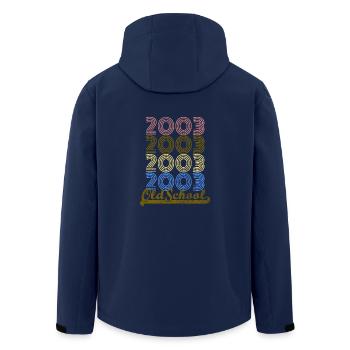 Old School 2003 - Veste softshell homme en polyester recyclé Stanley/Stella - marine - Dos - AI Model Male 185 light (185cm)