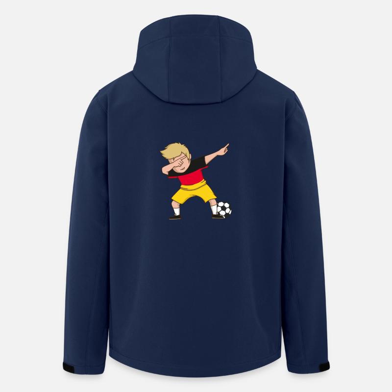 Deutschland Dab - Fußball Dabbing Flagge WM - Recycelte Männer Softshell-Jacke von Stanley/Stella - Navy