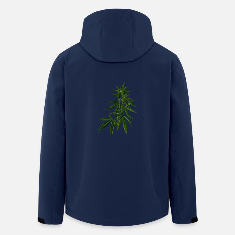 Cannabis - Recycelte Männer Softshell-Jacke von Stanley/Stella - Navy